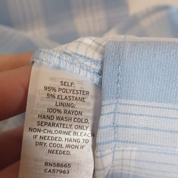 BP. Sleeveless Minidress Blue/White  plaid dress - Picture 10 of 10